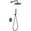 Conjunto de ducha Napoles monomando empotrado gun metal de Imex